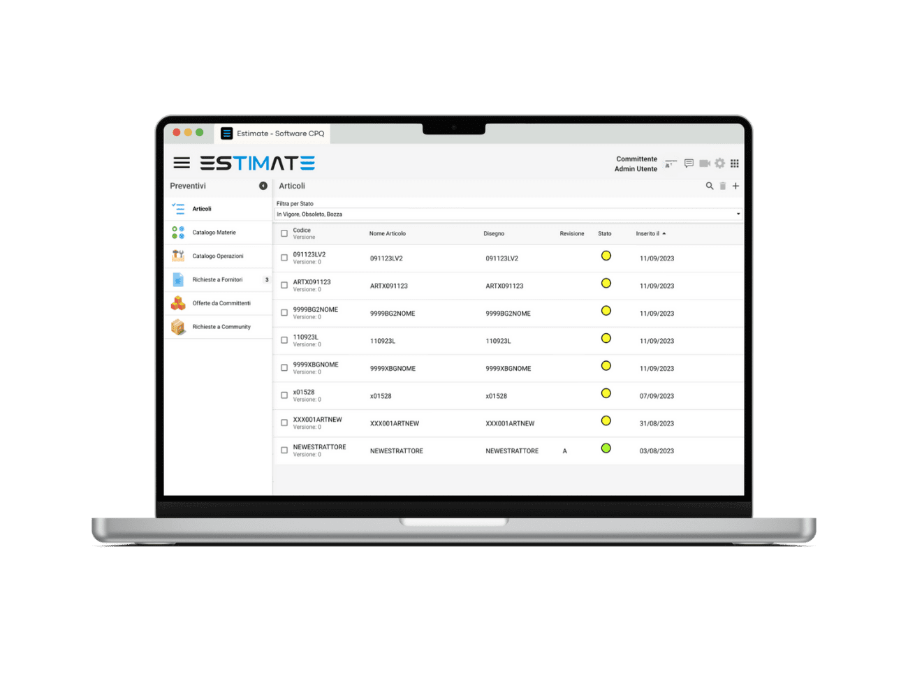 estimate software cpq per aziende grandi dimensioni preventivazione preventivi gestione